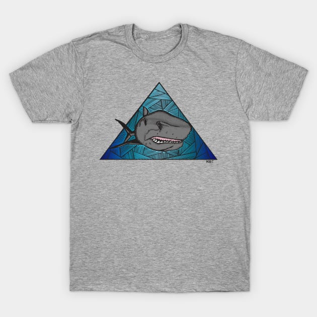 Geometric Shark 2.0 T-Shirt by K1R1